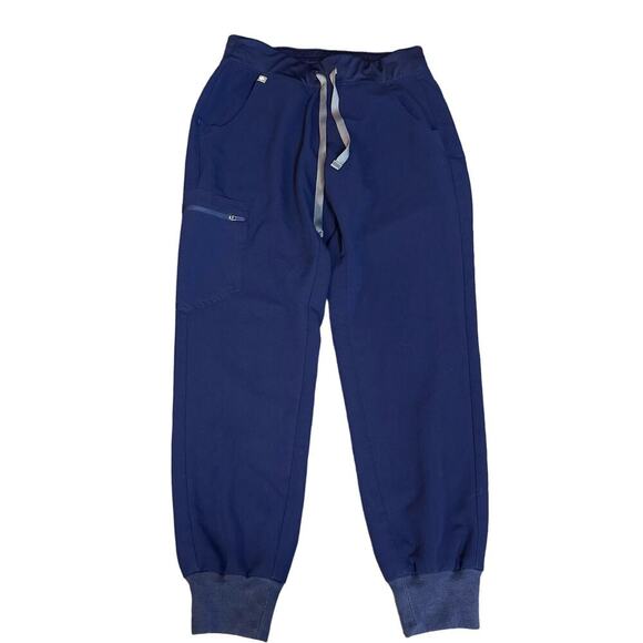 Figs Women's High Waisted Zamora Jogger Scrub Pants Size XS Ceil Blue - Picture 1 of 7